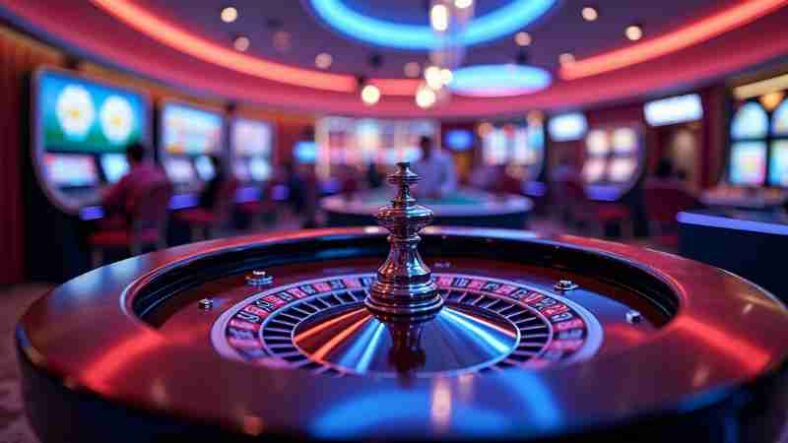 2025 Amusnet Live Casino Strategy: Innovation and Excitement, Concept art for illustrative purpose, tags: amusnets mutige live-casino-strategie - Monok